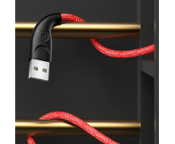 USAMS Kabel pleciony U41 microUSB 1m 2A czerwony - 1569115 - zdjęcie 5